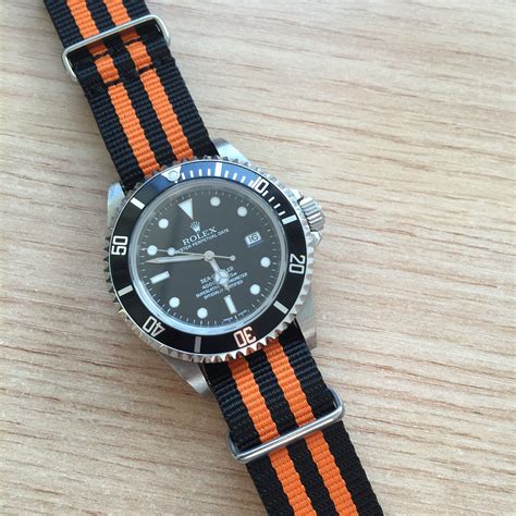 rolex nylon strap|genuine rolex strap.